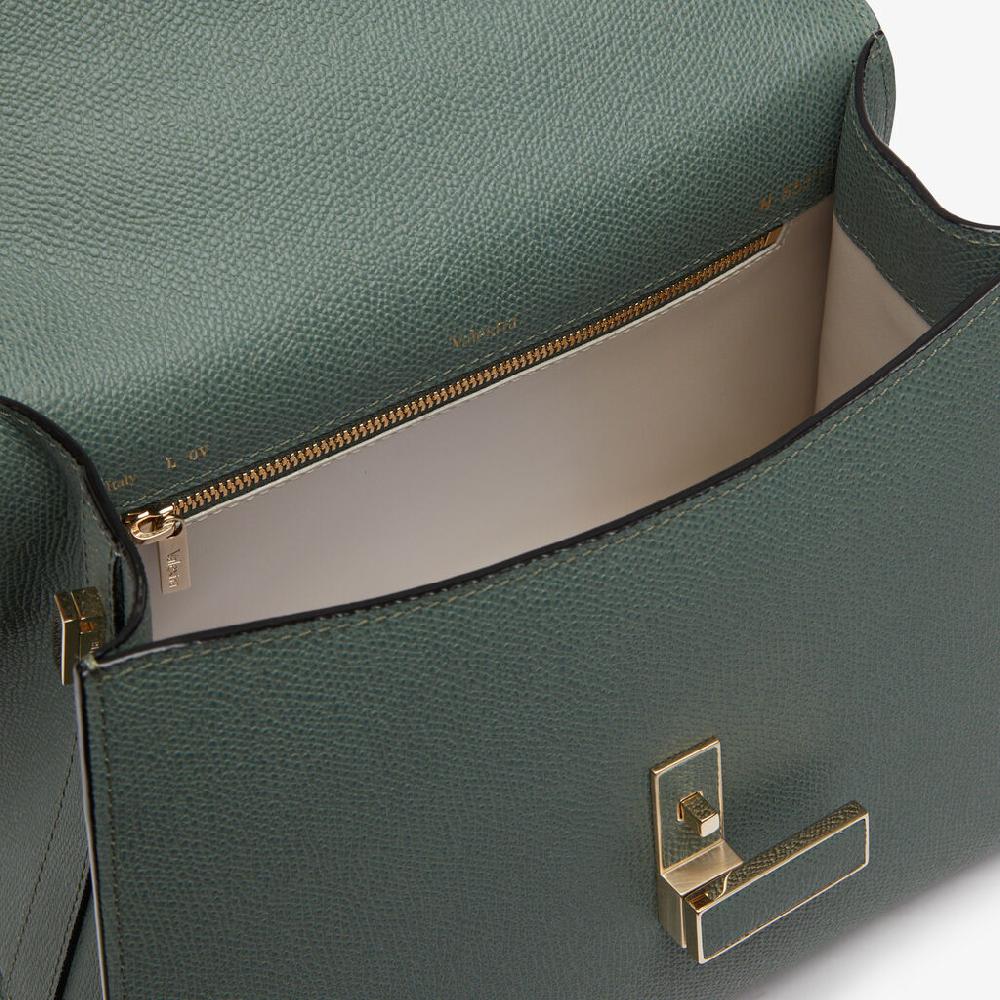 Valextra Borsa a mano da Donna in Pelle Verde di Lusso | Valextra Iside Pezzi Unici