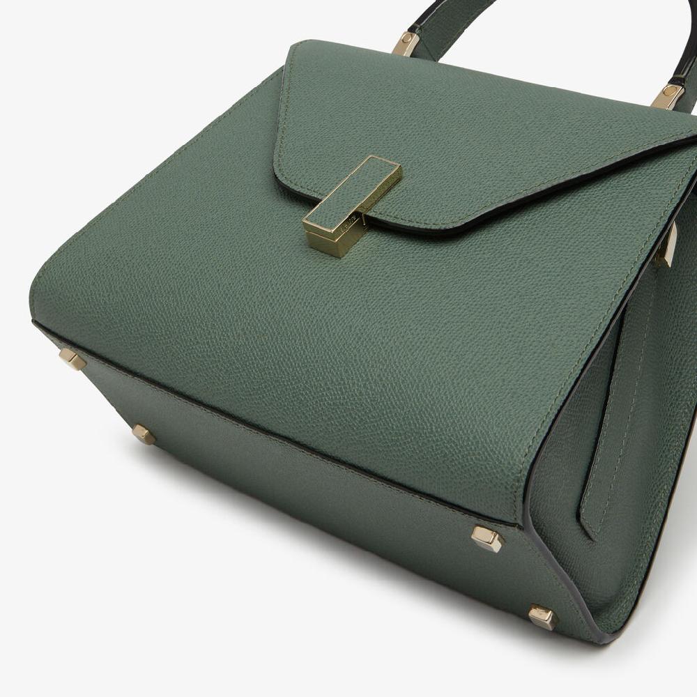 Valextra Borsa a mano da Donna in Pelle Verde di Lusso | Valextra Iside Pezzi Unici