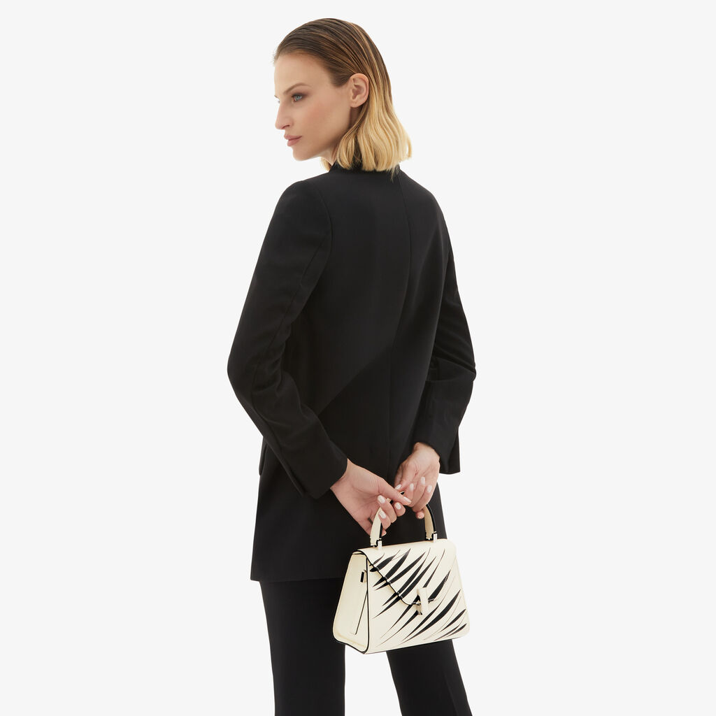 Valextra Borsa a mano da Donna di Lusso Bianca e Nera | Valextra Iside Negozi Online