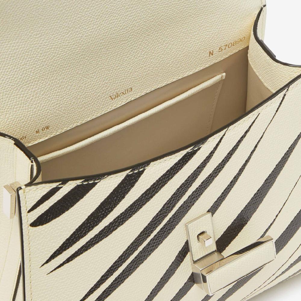 Valextra Borsa a mano da Donna di Lusso Bianca e Nera | Valextra Iside Negozi Online