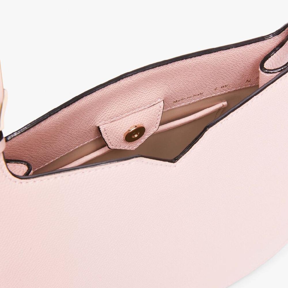Valextra Borsa a spalla Mini in Pelle Rosa | Valextra Hobo Affare Del Giorno