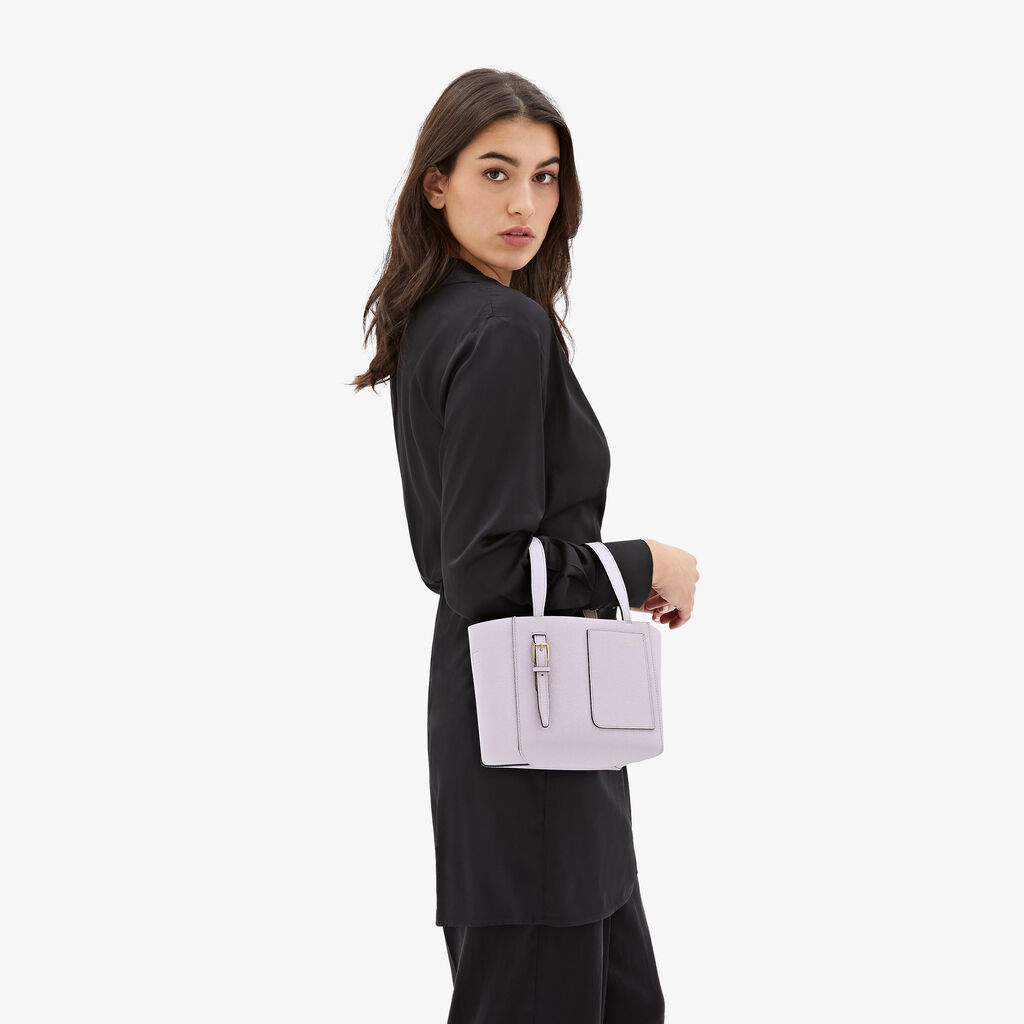 Valextra Borsa a secchiello Donna di Lusso in Pelle Lilla | Valextra Soft Sottocosto