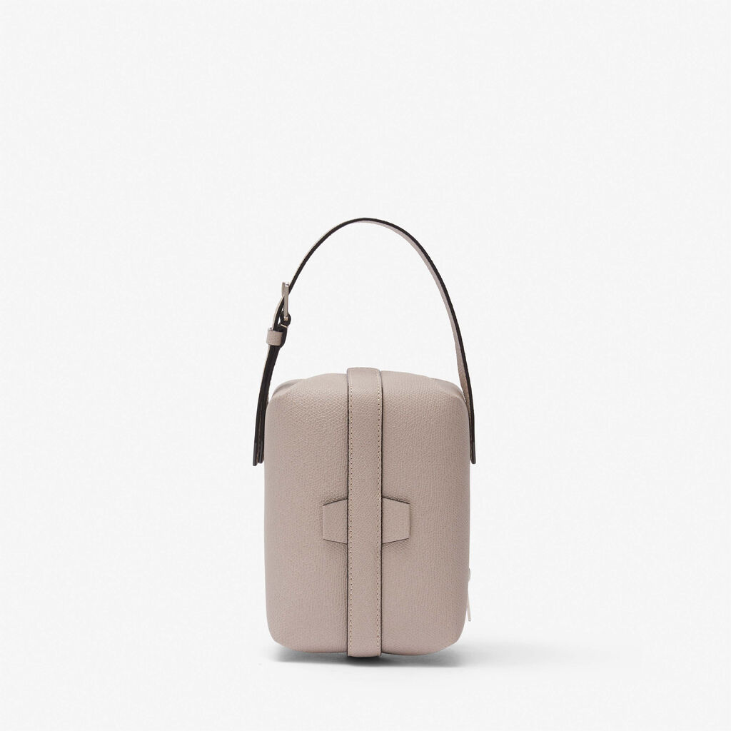 Valextra Borsa a tracolla Mini in Pelle Rosa Nude | Valextra Tric Trac Presa