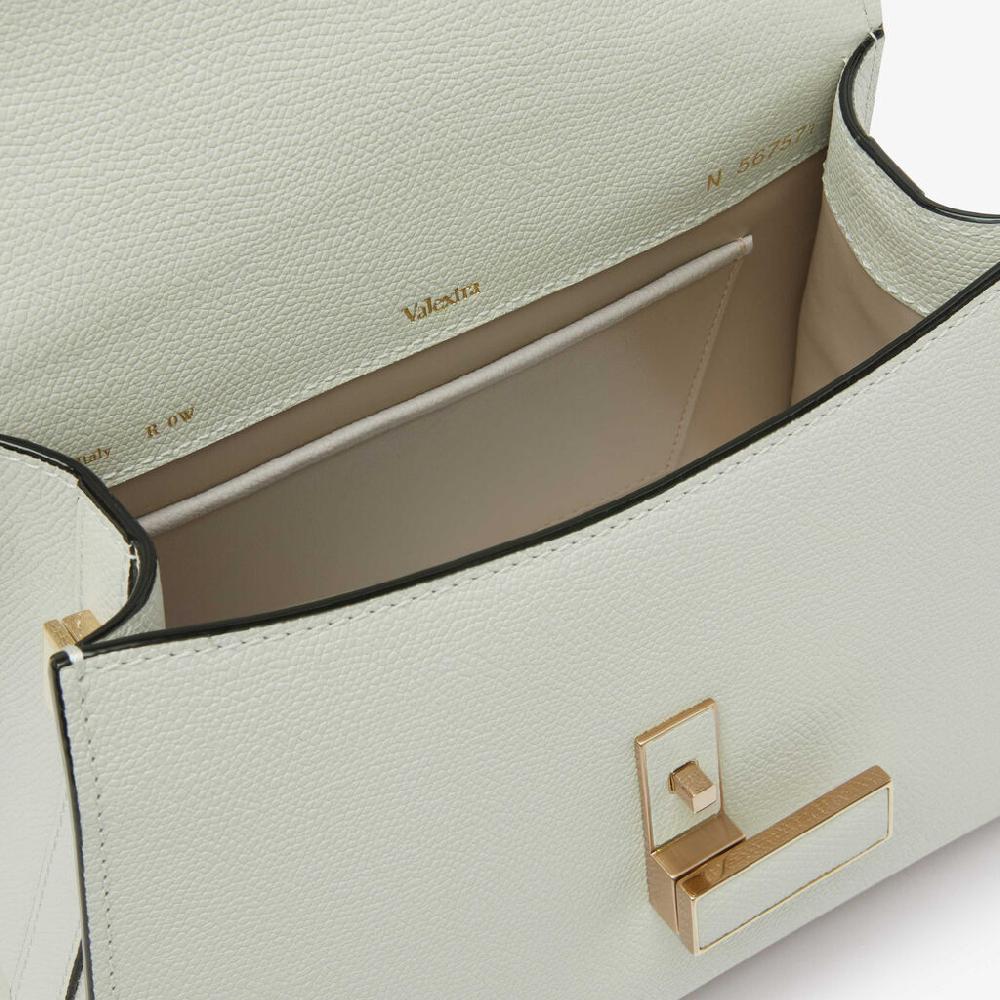 Valextra Borsetta a mano da Donna Mini in Pelle Bianca | Valextra Iside Sconto