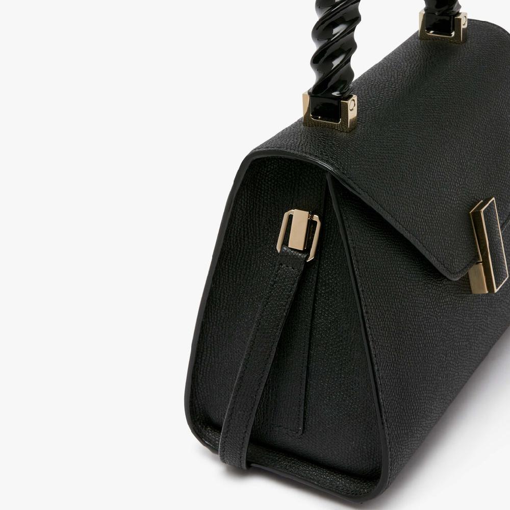 Valextra Borsa a mano da Donna Mini in Pelle rigida Nera | Valextra Iside Offerta