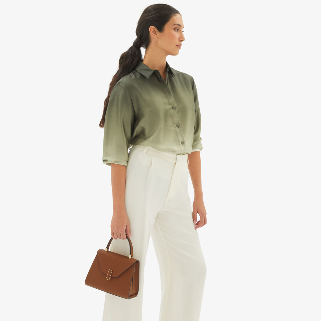 Valextra Borsa a mano da Donna in Pelle rigida Marrone | Valextra Iside Online