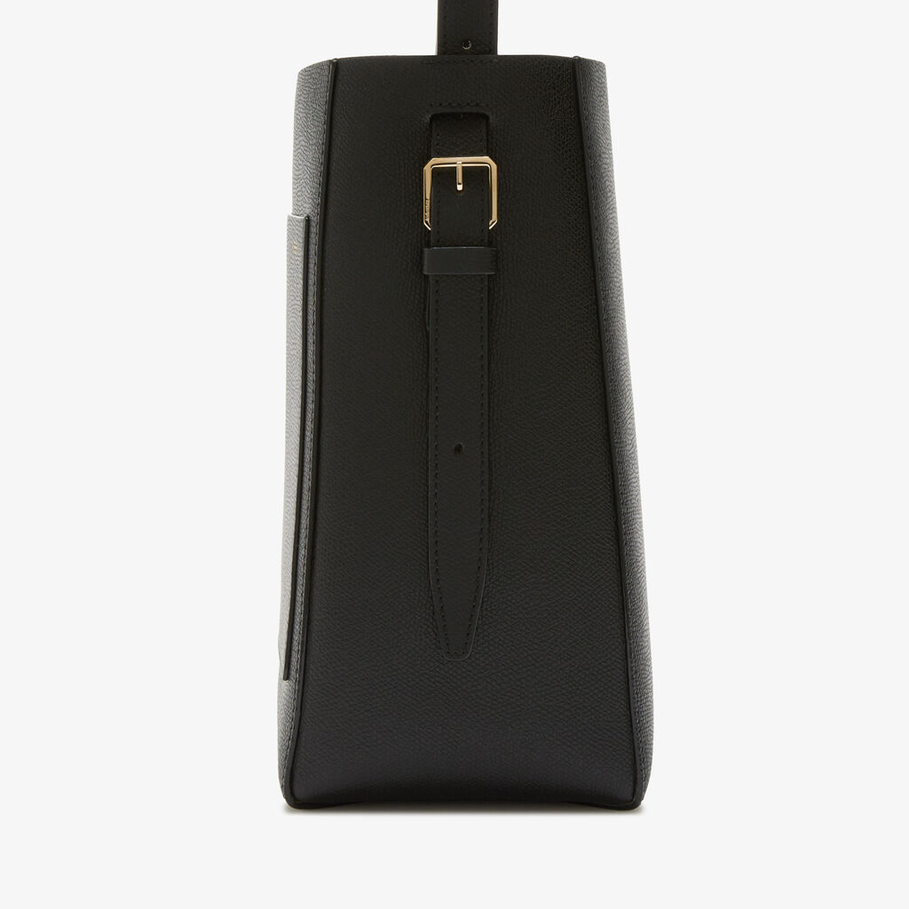 Valextra Borsa a secchiello da Donna di Lusso in Pelle Nera | Valextra Soft Saldi