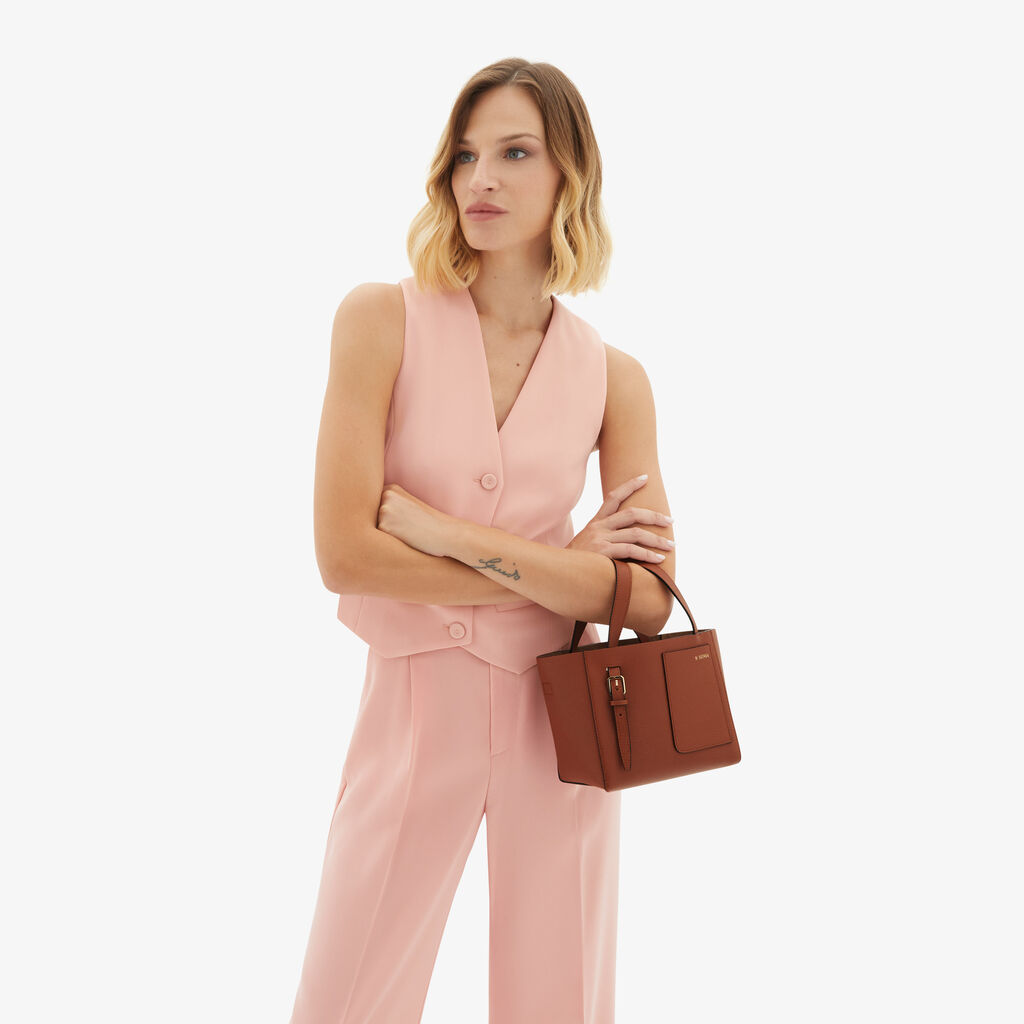 Valextra Borsetta a secchiello da Donna Marrone di Lusso | Valextra Soft Vendita Calda