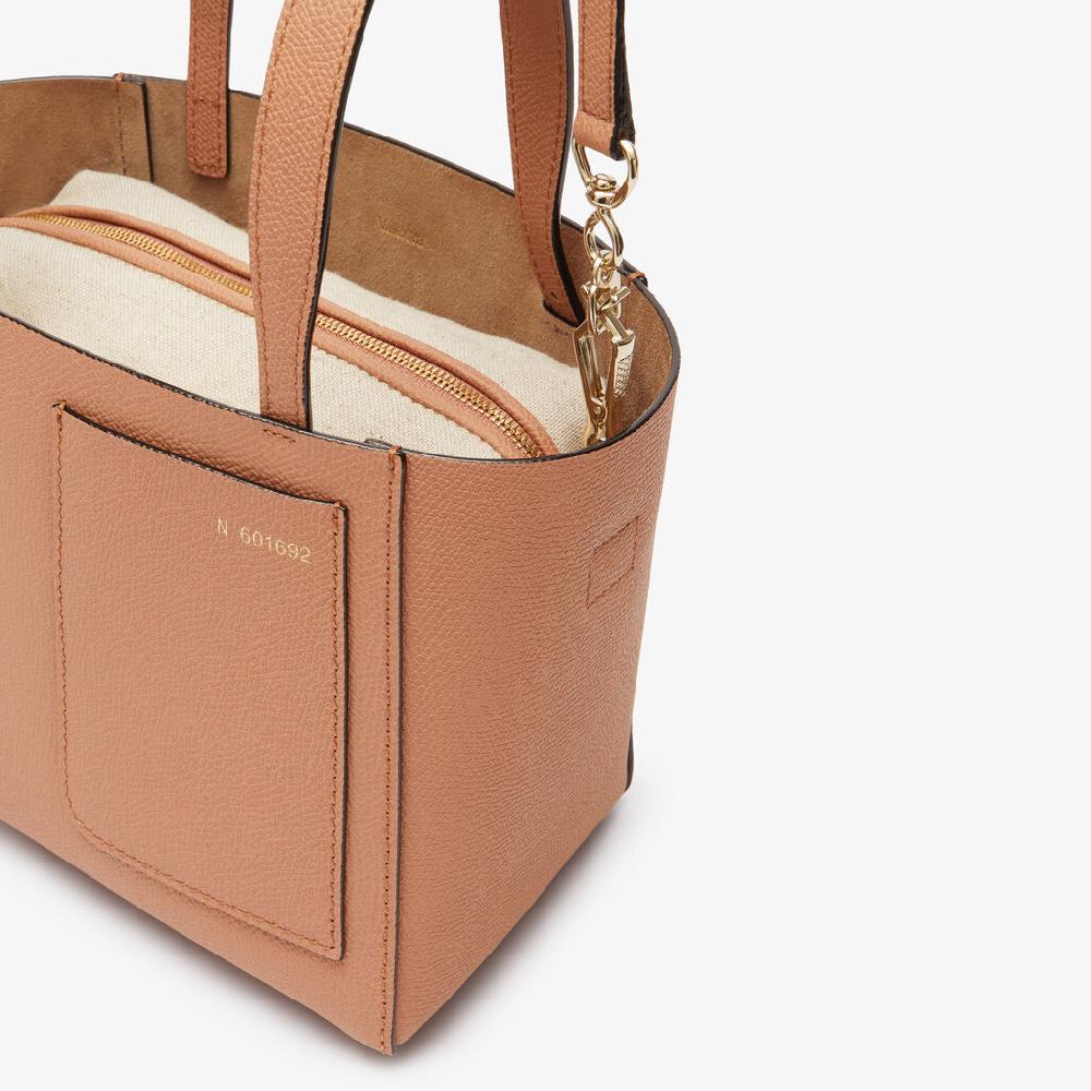 Valextra Borsa a secchiello da Donna di Lusso in Pelle Marrone | Valextra Soft Vendita Economica