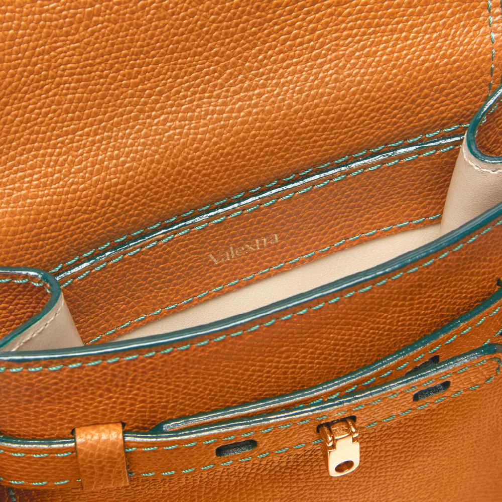 Valextra Borsa a tracolla Micro in Pelle Marrone | Valextra Brera In Saldo