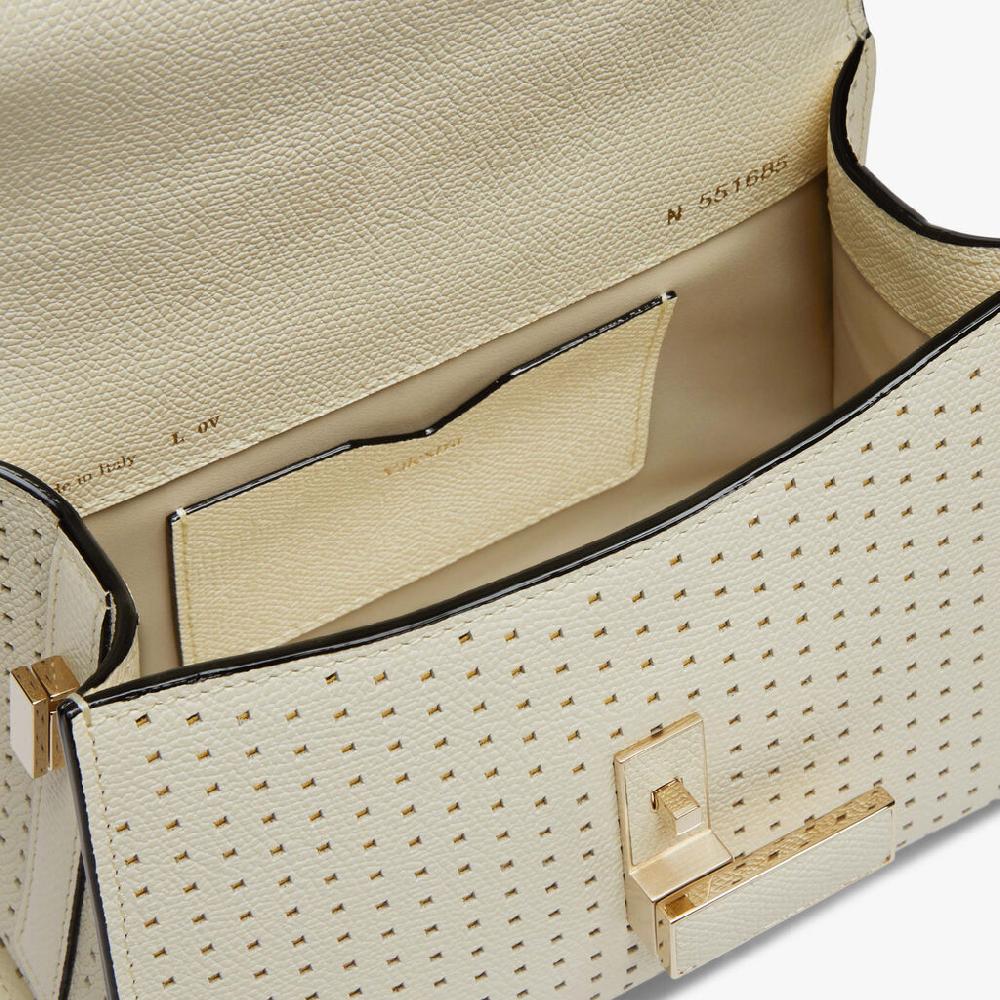 Valextra Borsetta a tracolla da Donna in pelle Gialla | Valextra Iside Shopping Online
