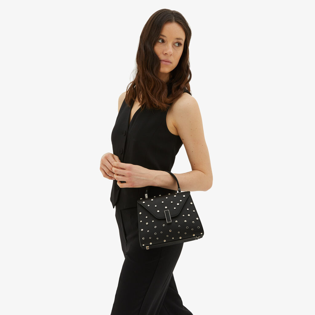 Valextra Borsa a mano da Donna Mini Nera di Lusso | Valextra Iside Sottocosto
