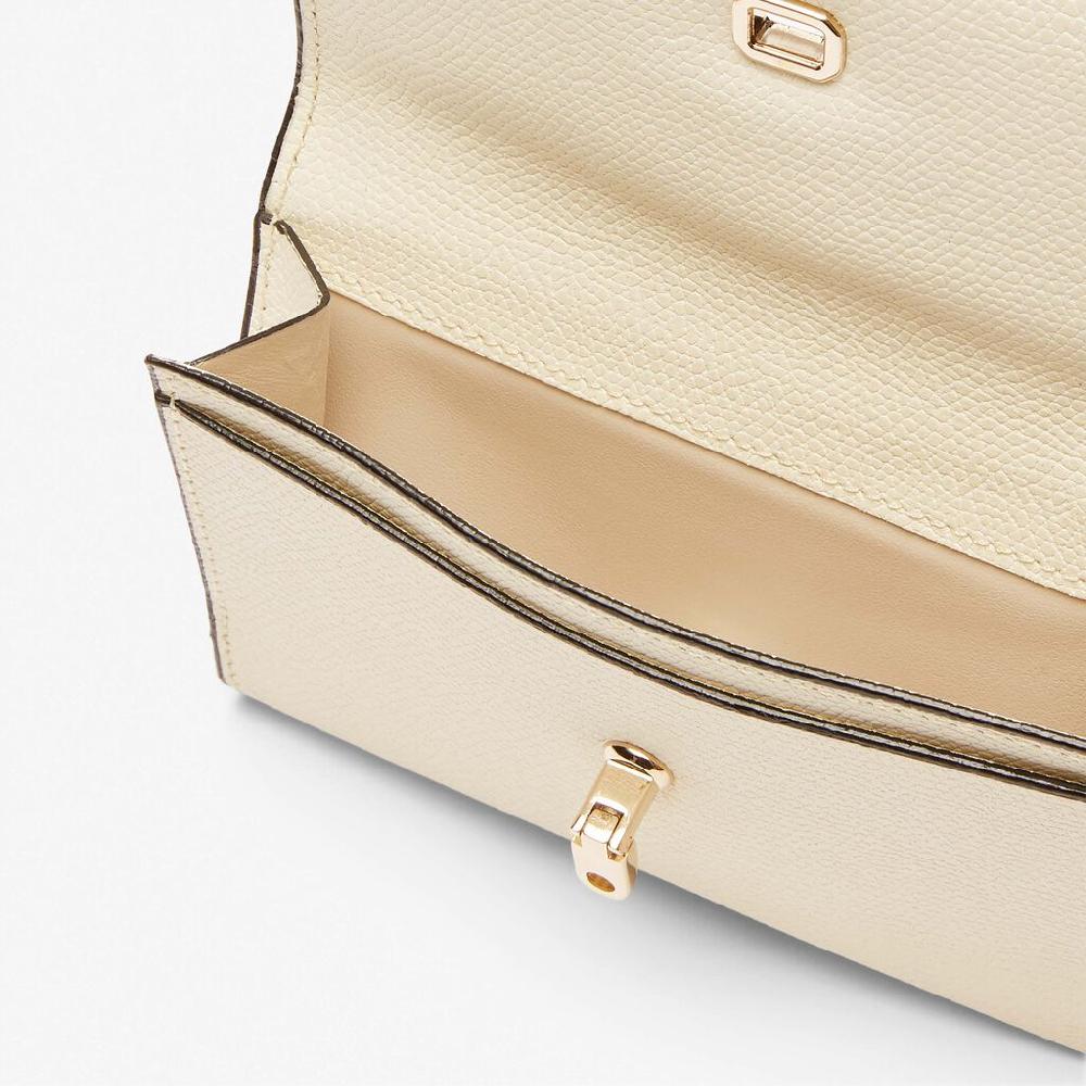 Valextra Portafoglio piccolo in Pelle Bianca | Valextra Brera Sconto