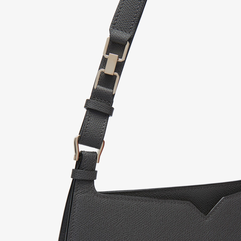 Valextra Borsa a spalla da Donna in Pelle Grigia | Valextra Hobo Economico