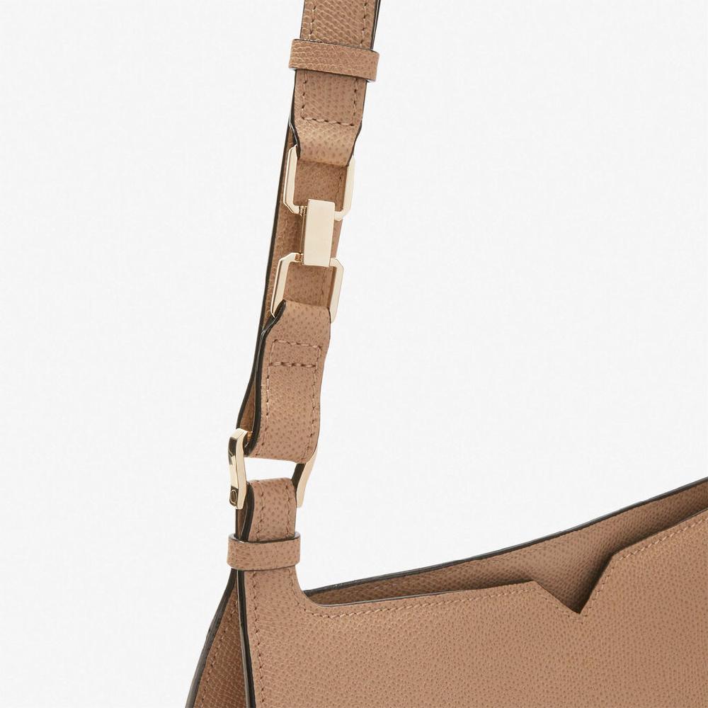 Valextra Borsetta a spalla Weekend in Pelle Beige | Valextra Hobo Online