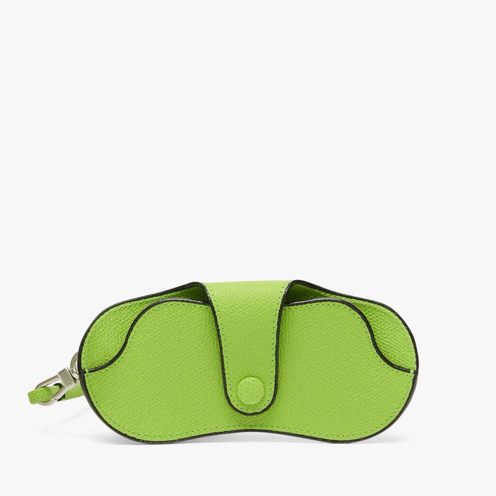 Valextra Custodia occhiali da Donna in Pelle Verde di Lusso | Valextra I Più Venduti