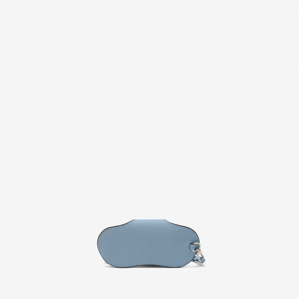 Valextra Porta occhiali in Pelle Azzurra con tracolla | Valextra Vendite Flash