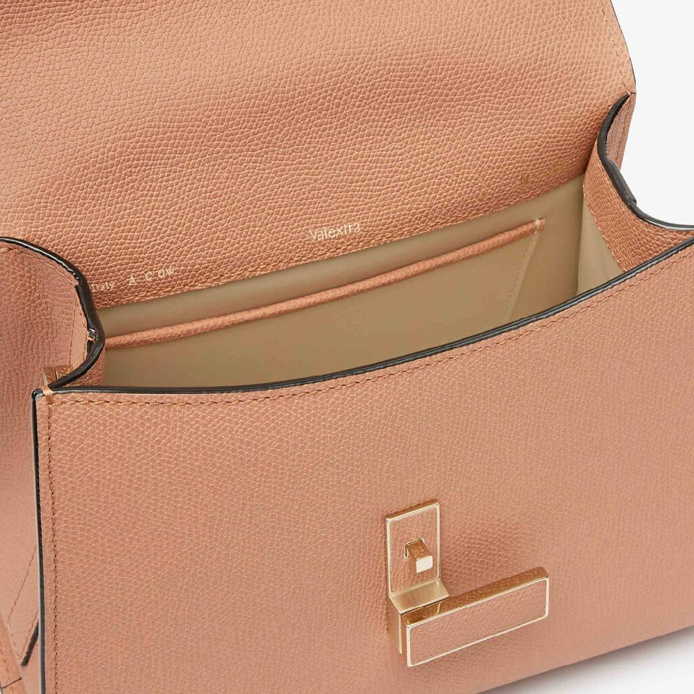 Valextra Borsa a mano Donna Mini in Pelle Marrone | Valextra Iside 2025