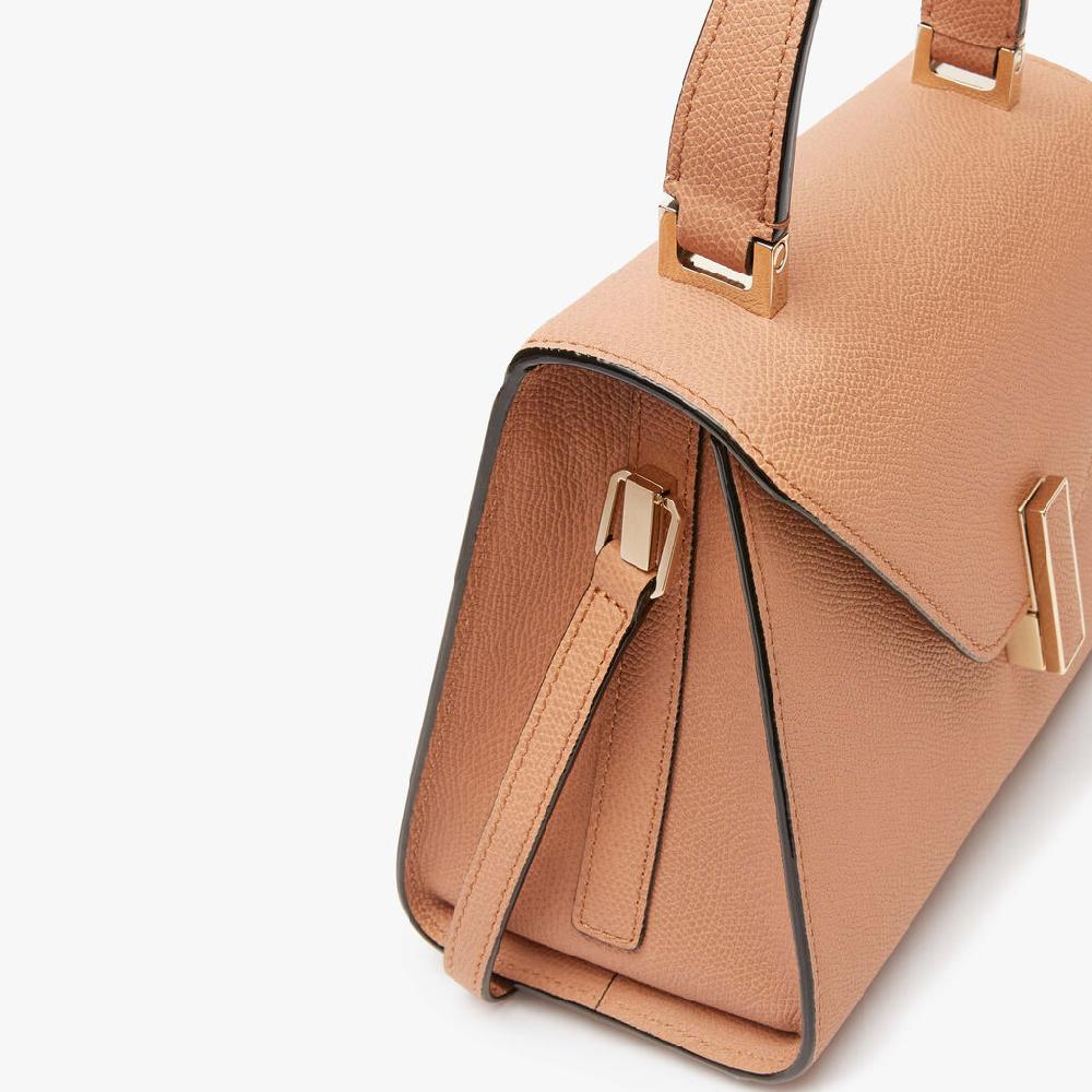 Valextra Borsa a mano Donna Mini in Pelle Marrone | Valextra Iside 2025