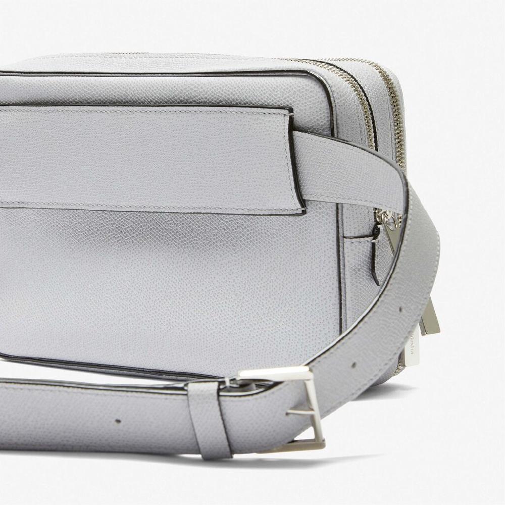 Valextra Borsetta a tracolla Bum Bag in Pelle Grigia | Valextra V-Line Affare Del Giorno