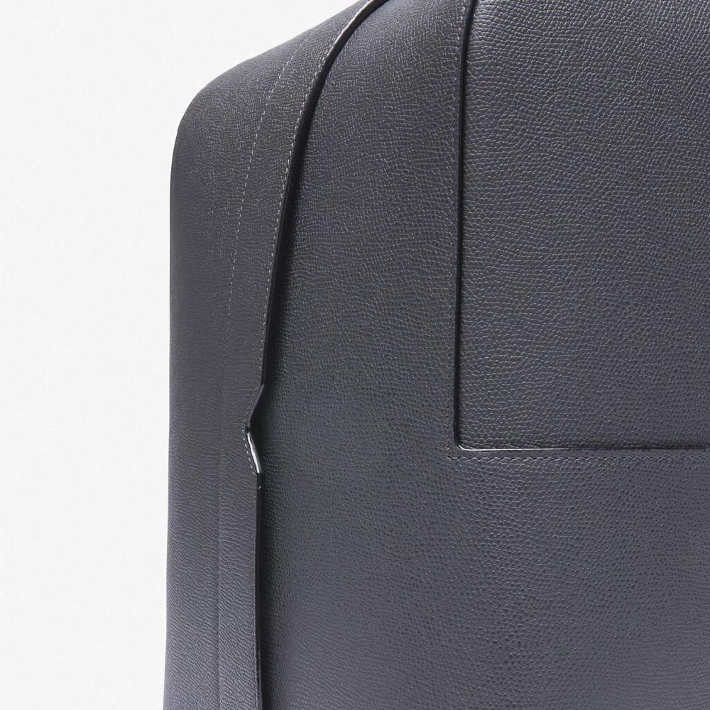 Valextra Valextra V-Line: Zaino da viaggio porta PC in Pelle Grigia Novità