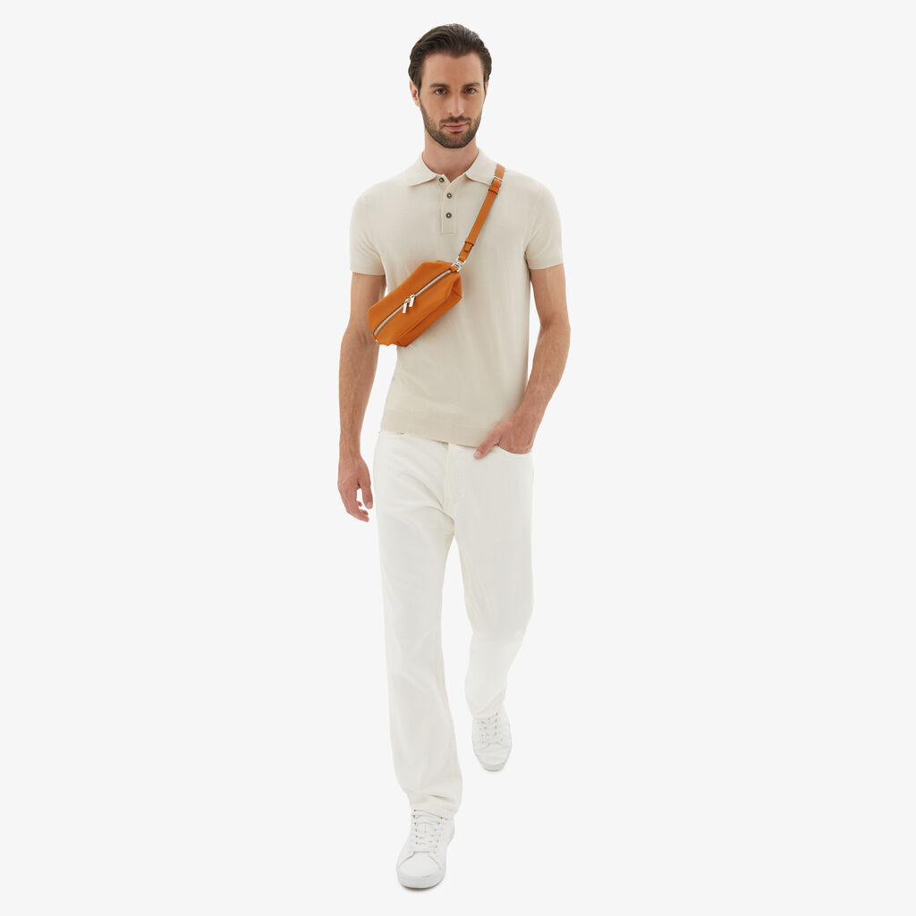 Valextra Borsa Origami Mini da Uomo in Pelle Marrone | Valextra Saldi