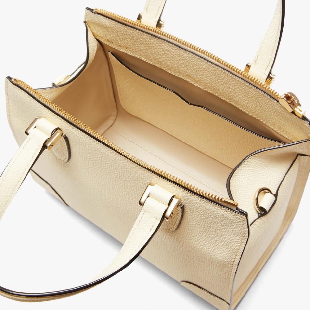 Valextra Borsa bauletto compatta in Pelle Bianca | Valextra Babila Negozio