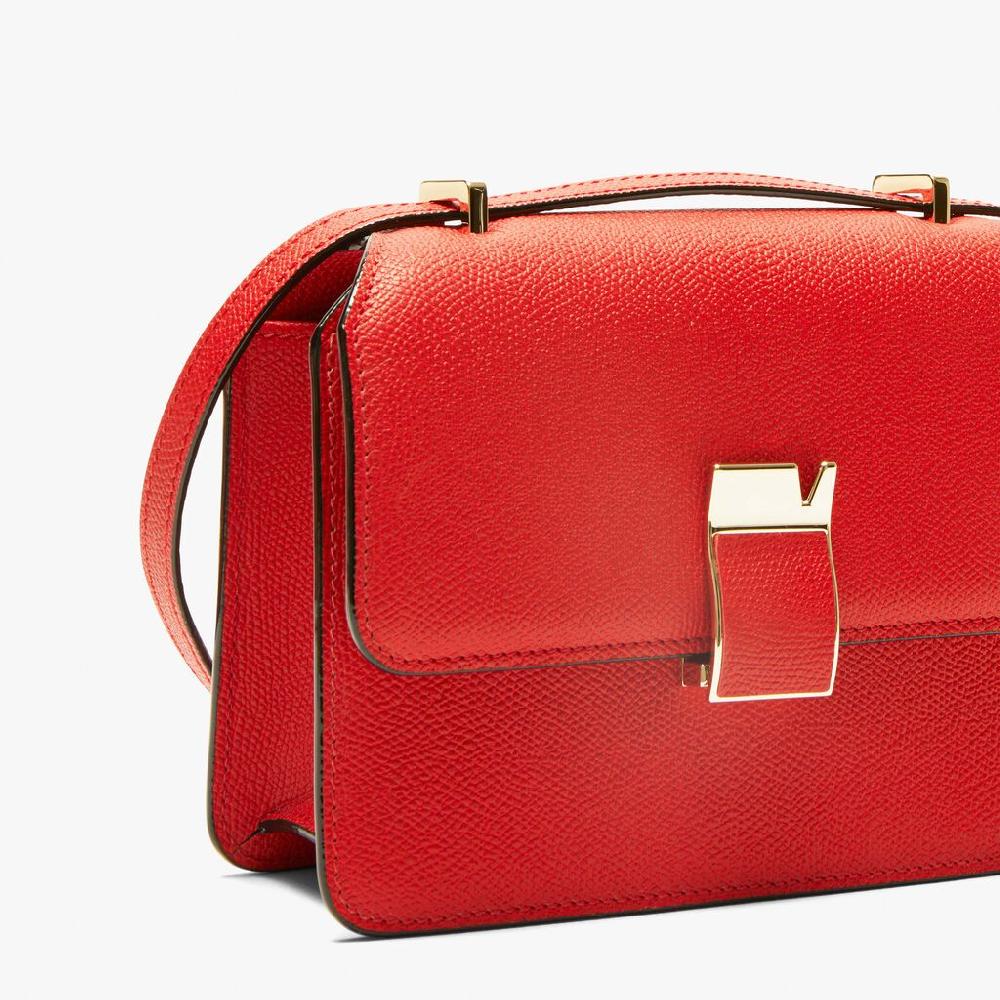 Valextra Borsa a tracolla in Pelle Rossa tracolla regolabile | Valextra 2025
