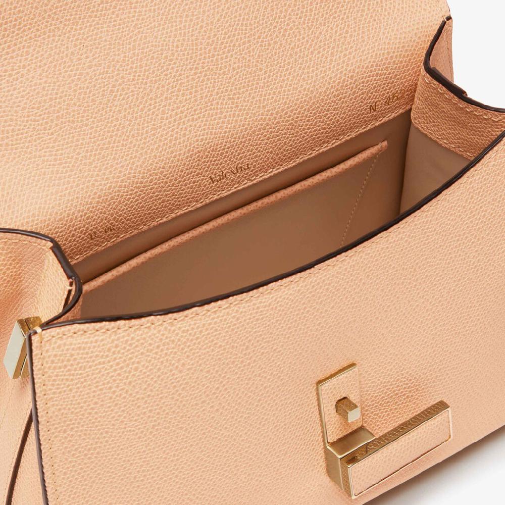 Valextra Borsa a mano Mini in Pelle Rosa Cipria | Valextra Iside Italy