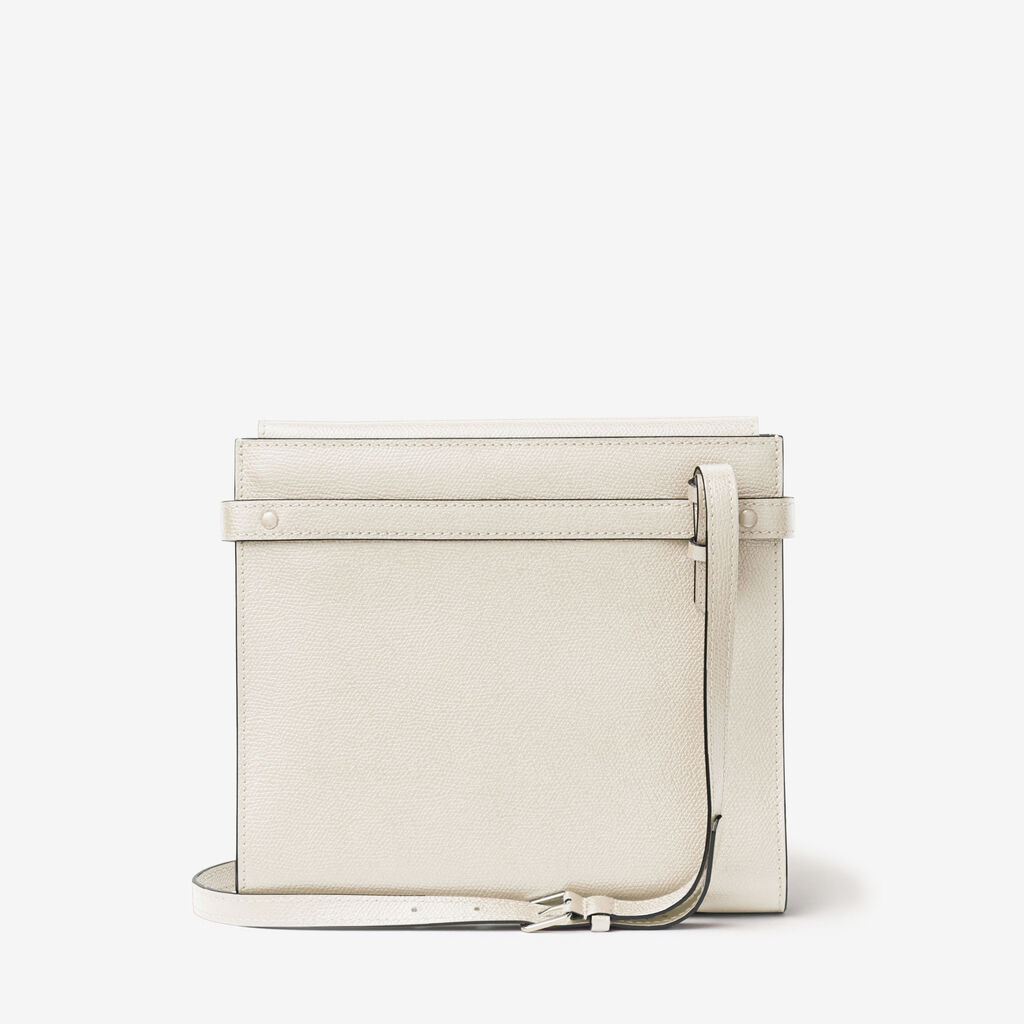 Valextra Borsa a tracolla Mini in Pelle Bianca | Valextra Brera In Linea