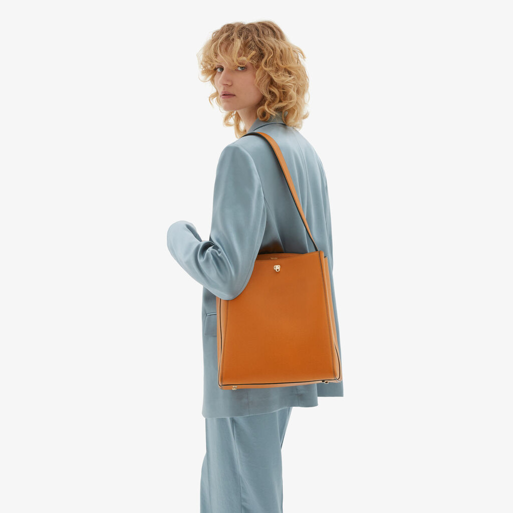 Valextra Borsa a spalla da Donna in Pelle Marrone | Valextra Brera Nuovo