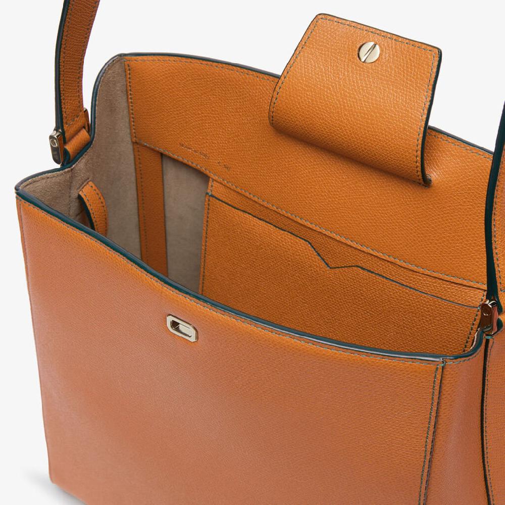 Valextra Borsa a spalla da Donna in Pelle Marrone | Valextra Brera Nuovo