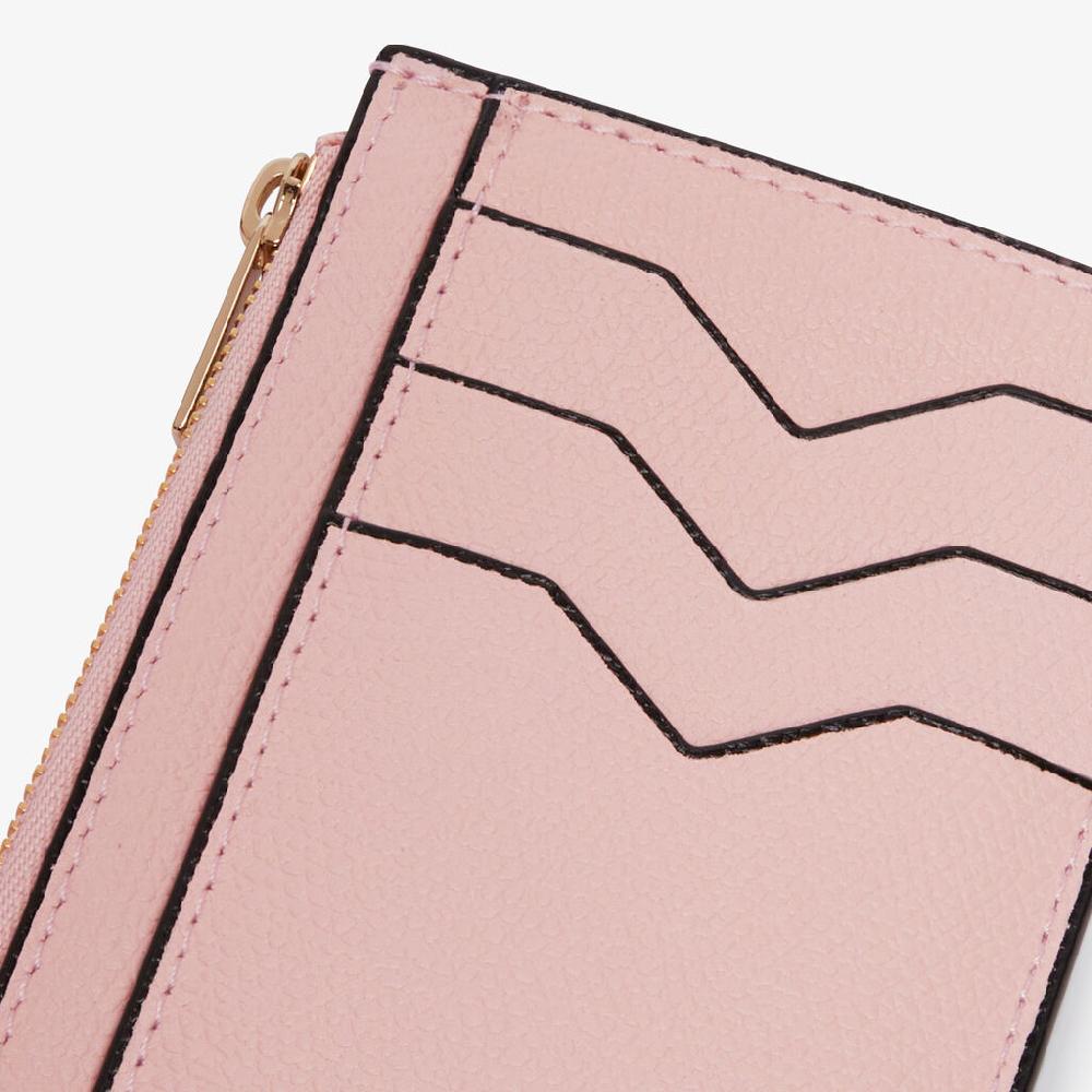 Valextra Portamonete compatto da Donna in Pelle Rosa | Valextra Spedizione Gratuita