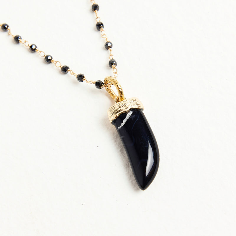 ALMALA COLLANA CORNO | NERO Offerte esclusive