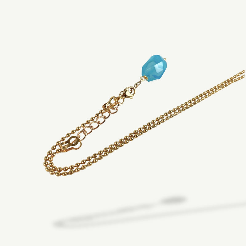 ALMALA COLLANA CUORE STRASS | TURCHESE Presa