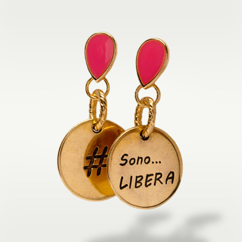 ALMALA ORECCHINO #SENTIMENT | FUCSIA Consegna Veloce