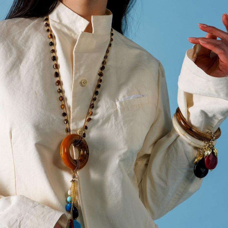 ALMALA BRACCIALE DROP STONE IVORY | BLU Outlet