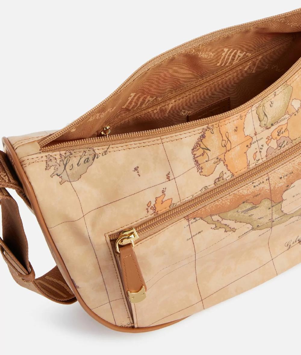 Alviero martini 1a classe Geo Soft tracolla a mezzaluna media con tasca Rilascio limitato