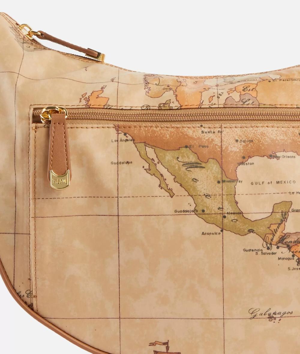 Alviero martini 1a classe Geo Soft tracolla a mezzaluna media con tasca Rilascio limitato