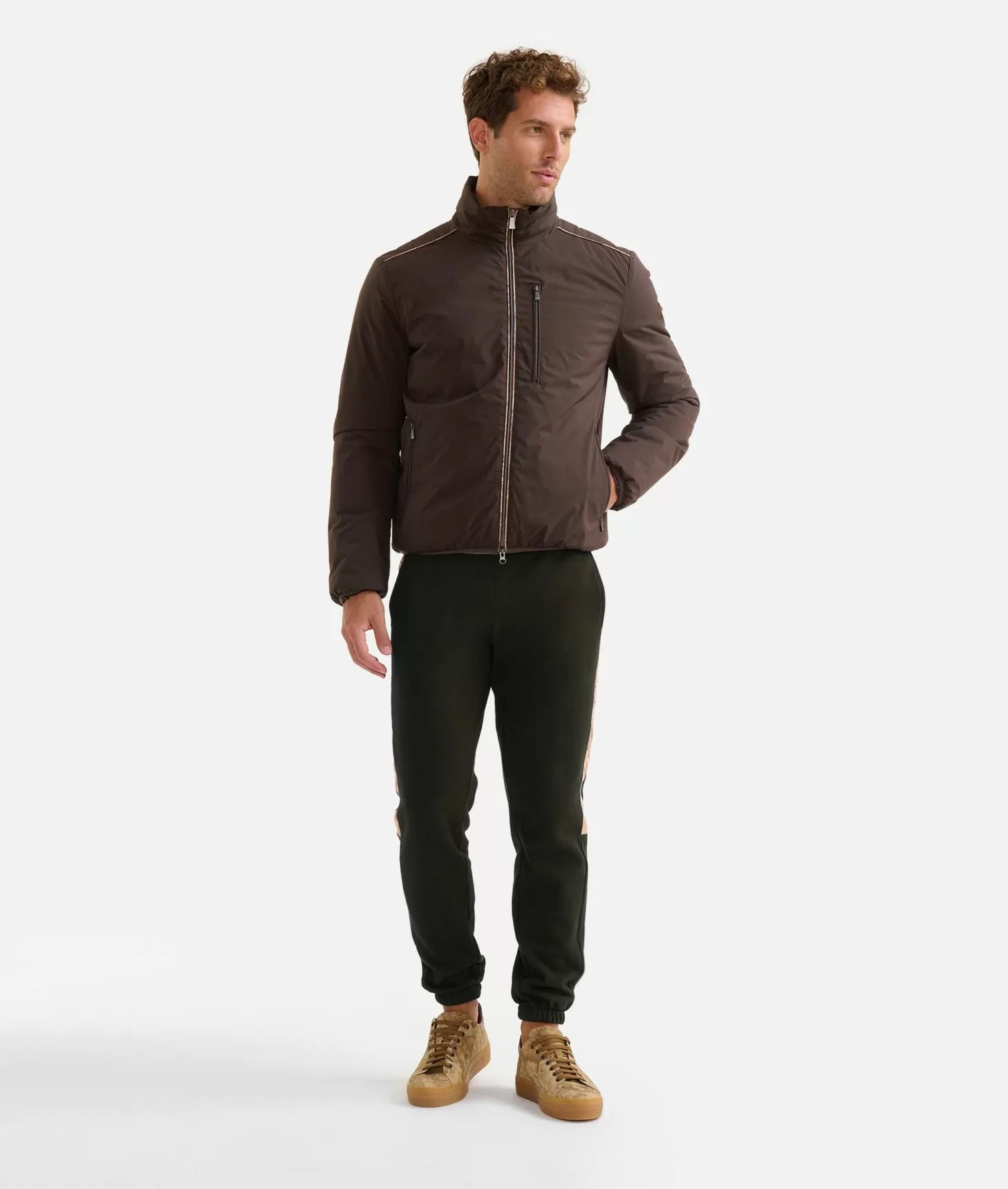 Alviero martini 1a classe Bomber con dettagli Geo Classic Cioccolato