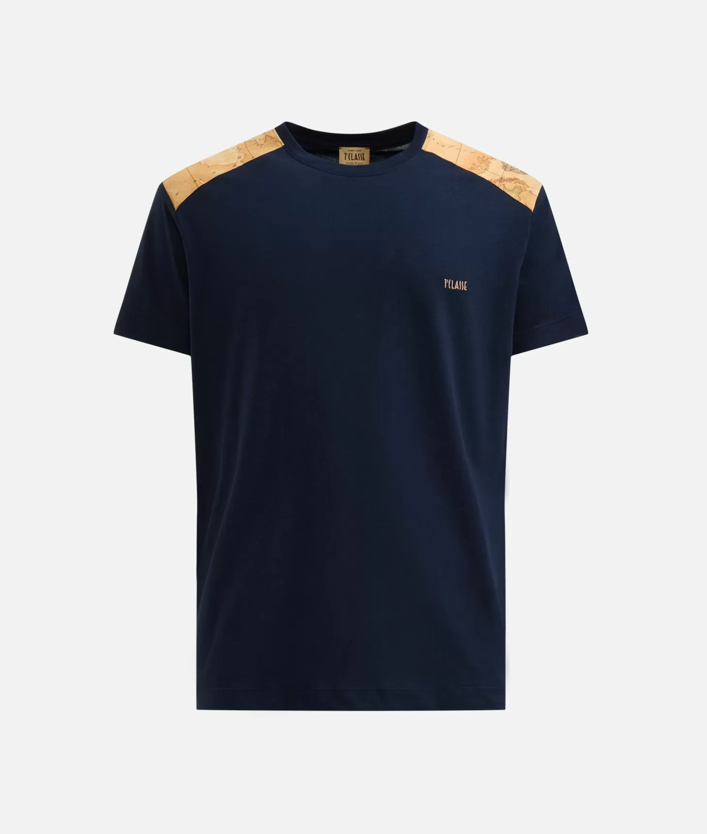 Alviero martini 1a classe T-shirt in cotone con dettagli spalle Blu Navy Saldi