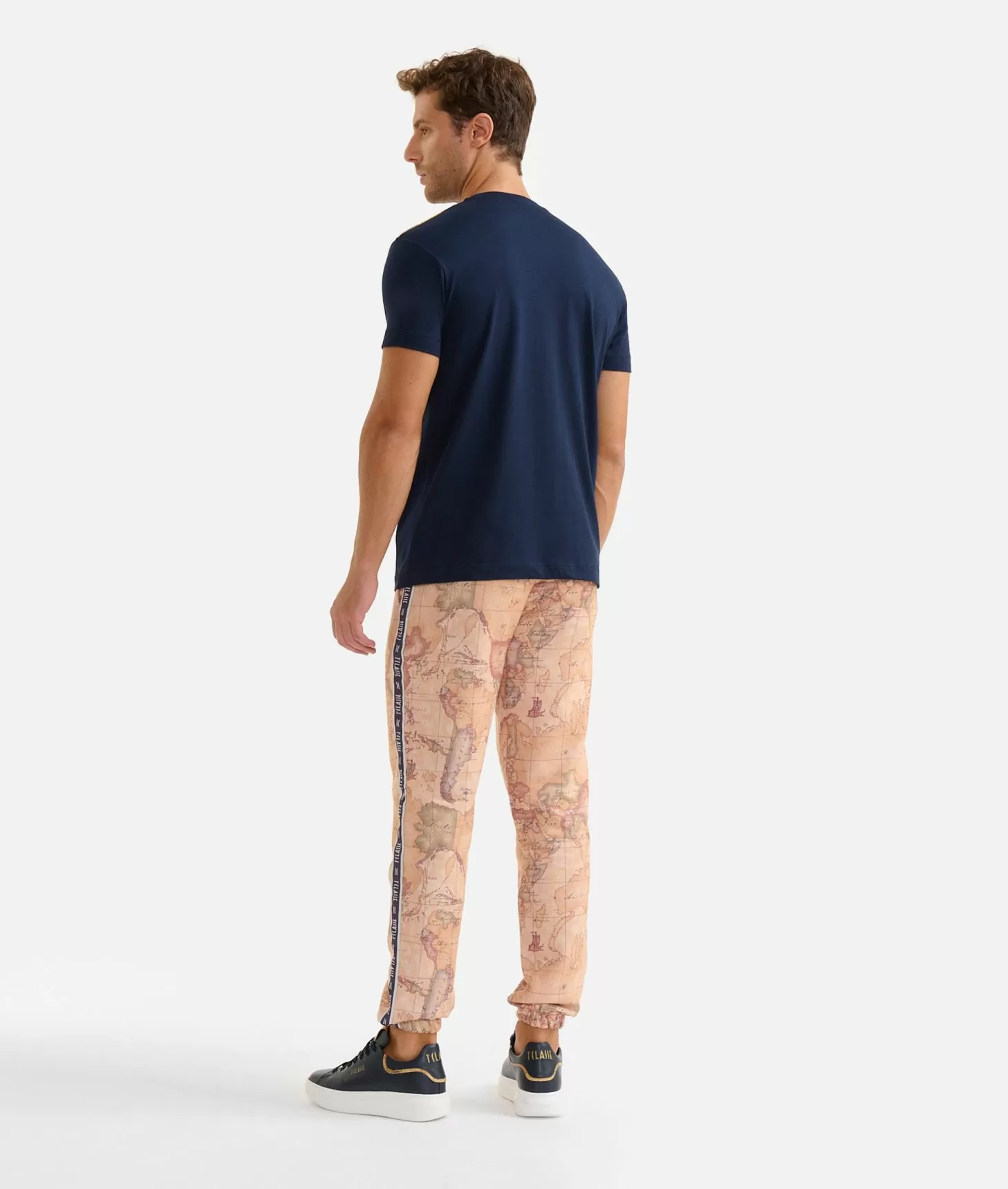 Alviero martini 1a classe T-shirt in cotone con dettagli spalle Blu Navy Saldi