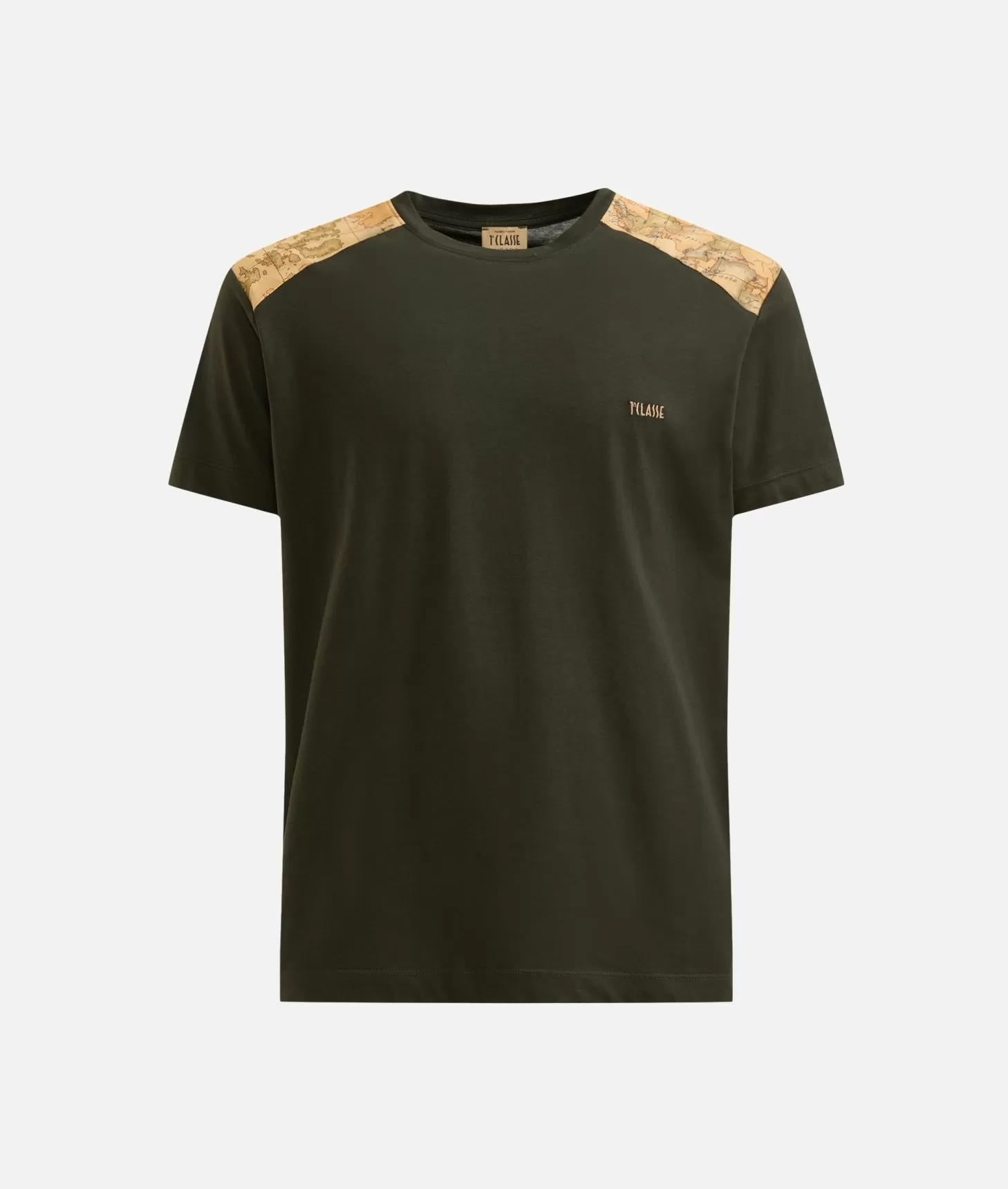 Alviero martini 1a classe T-shirt in cotone con dettagli spalle Verde Militare Latest stili