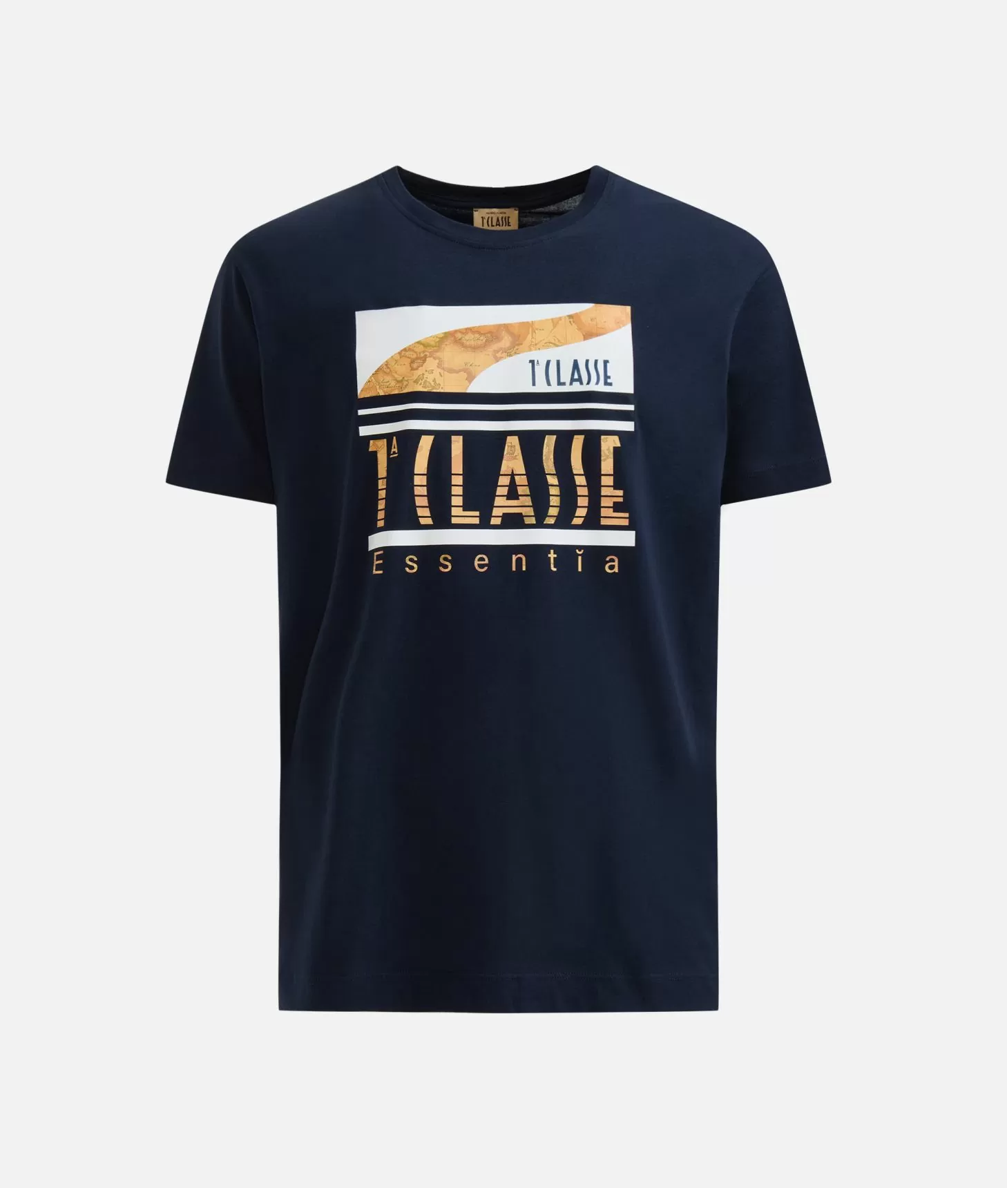 Alviero martini 1a classe T-shirt in cotone con logo 1ᴬ Classe Essentia Blu Navy Hotsell