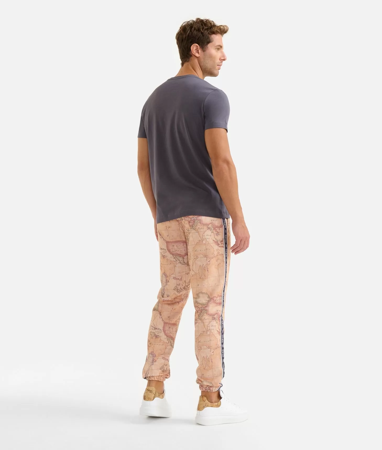 Alviero martini 1a classe T-shirt in cotone con logo 1ᴬ Classe Essentia Piombo Vendita Calda