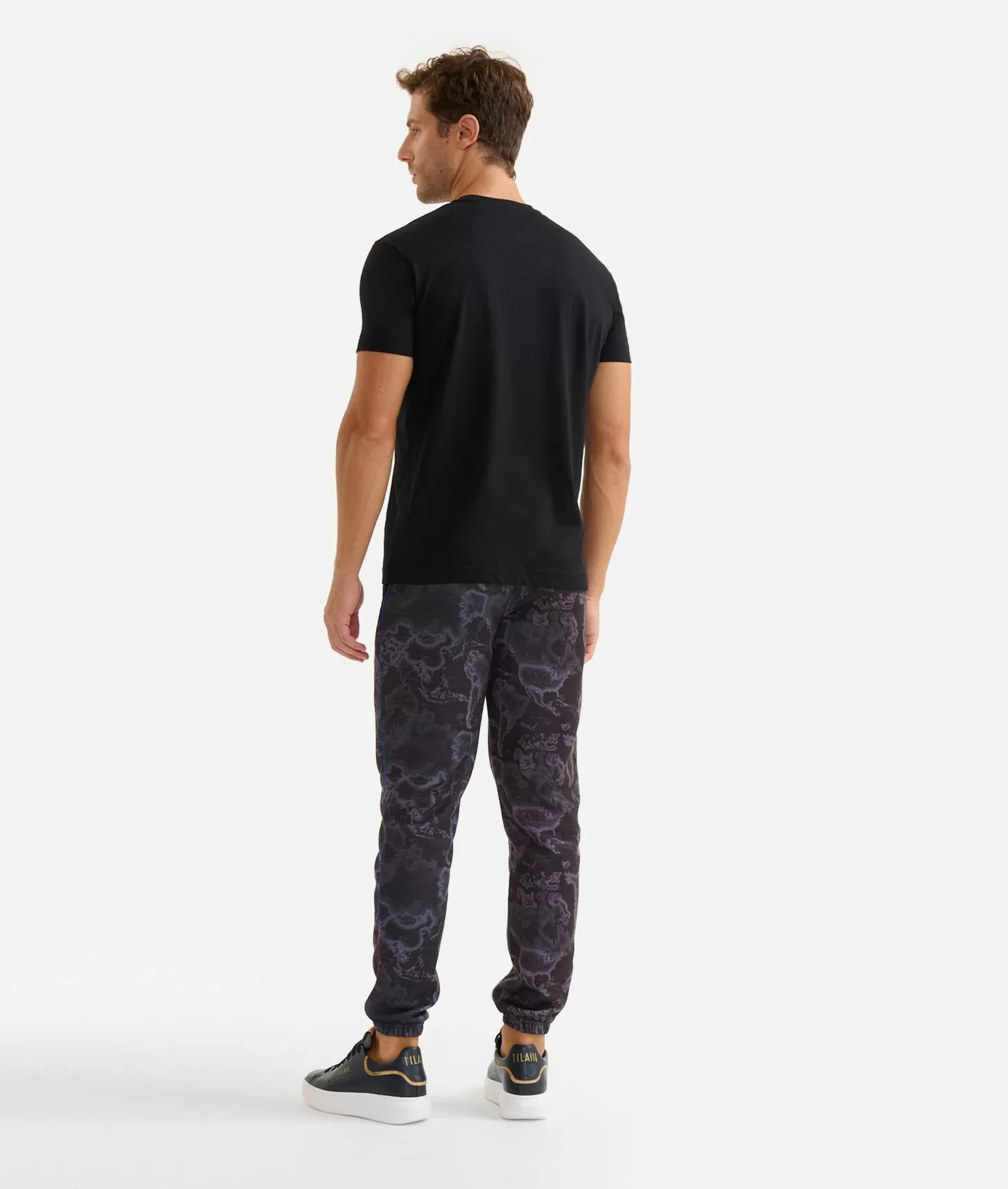 Alviero martini 1a classe T-shirt in cotone con logo 1ᴬ Classe Essentia Nera Saldi Di Fabbrica