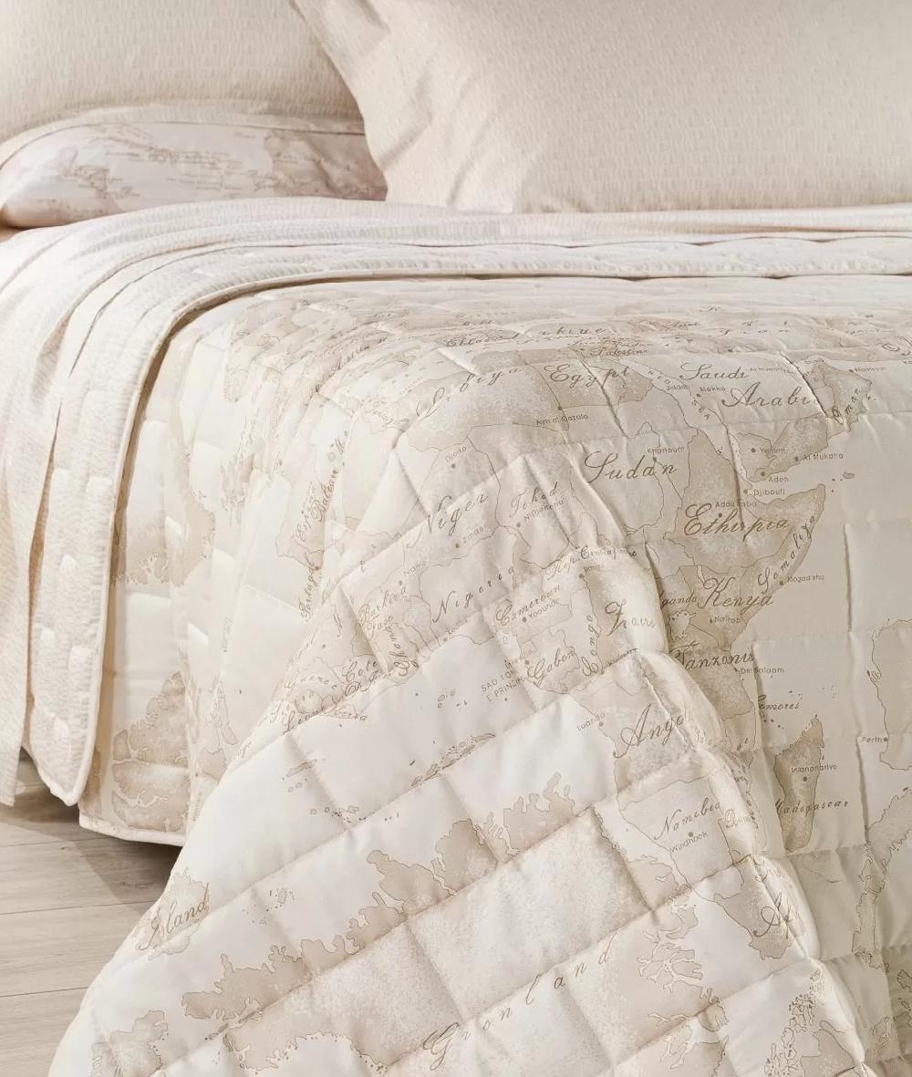 Alviero martini 1a classe Copriletto trapuntato Geo White Qualità