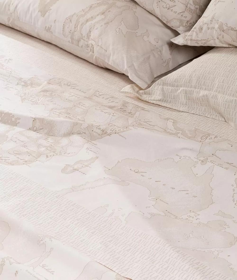 Alviero martini 1a classe Completo lenzuola copriletto Geo White Soddisfazione Garantita