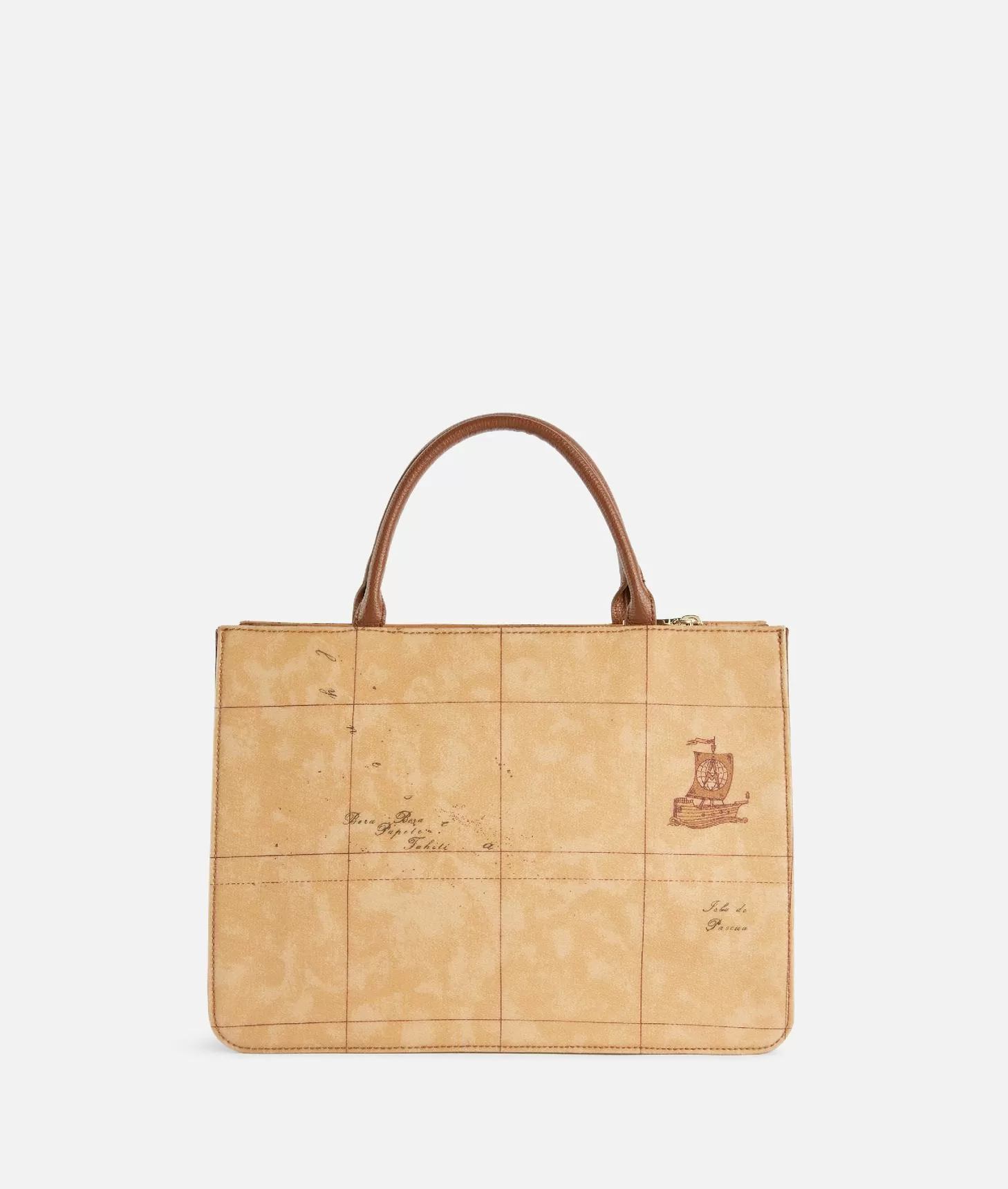 Alviero martini 1a classe 3D Geo borsa a mano con tracolla Castagna Sconto