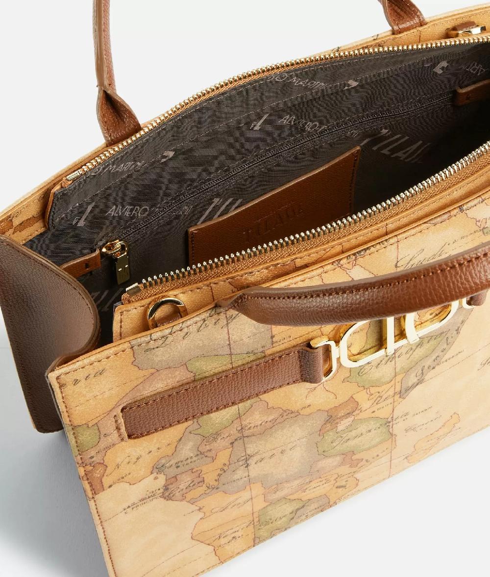 Alviero martini 1a classe 3D Geo borsa a mano con tracolla Castagna Sconto